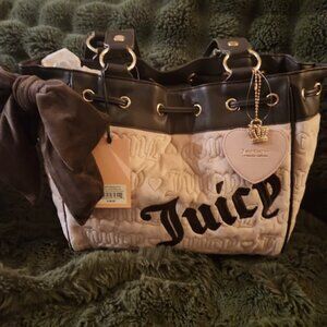 Brown and pink quilted daydreamer juicy couture